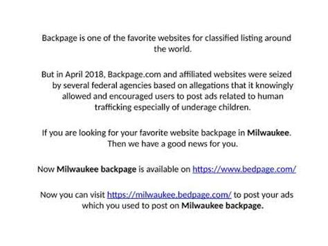 backpage milwaukee skip|backpage.com